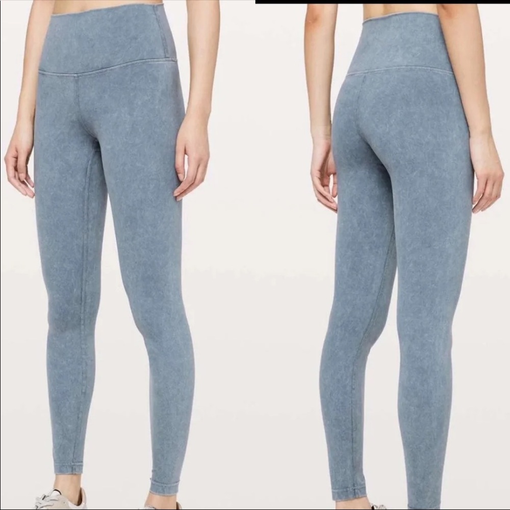 Lululemon Wunder Under 28” Snow Washed Blue 6
